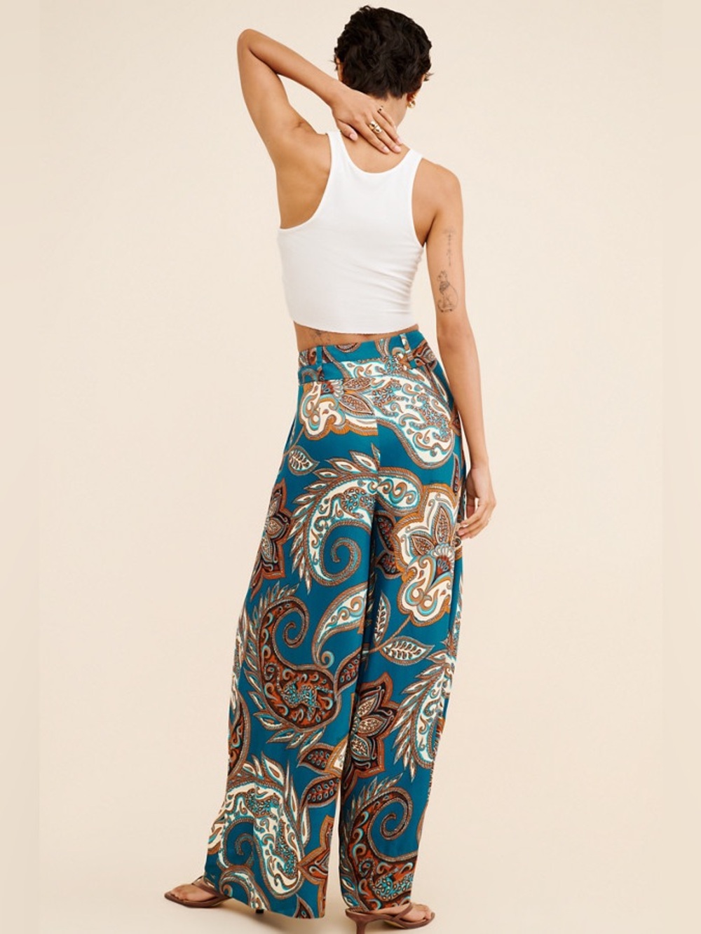 Farm Rio Leopard Paisley Pants - Picture 2 of 14